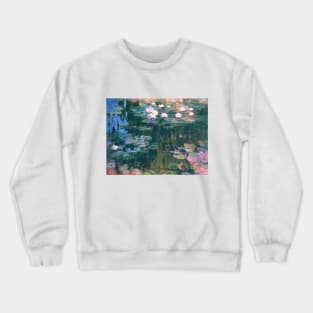 Waterlilies (Multicolored) by Claude Monet Crewneck Sweatshirt